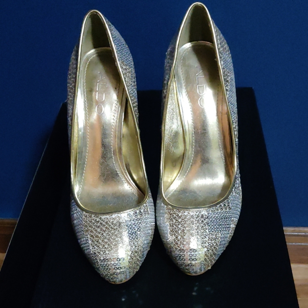 Sequined heels